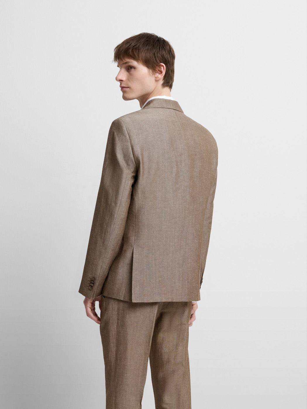Costume 2 pièces slim premium marron clair en édition limitée