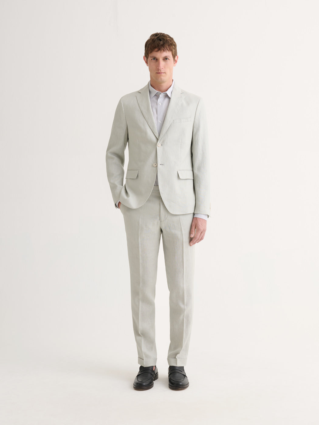 Pantalon de costume slim en lin - DEVRED 1902