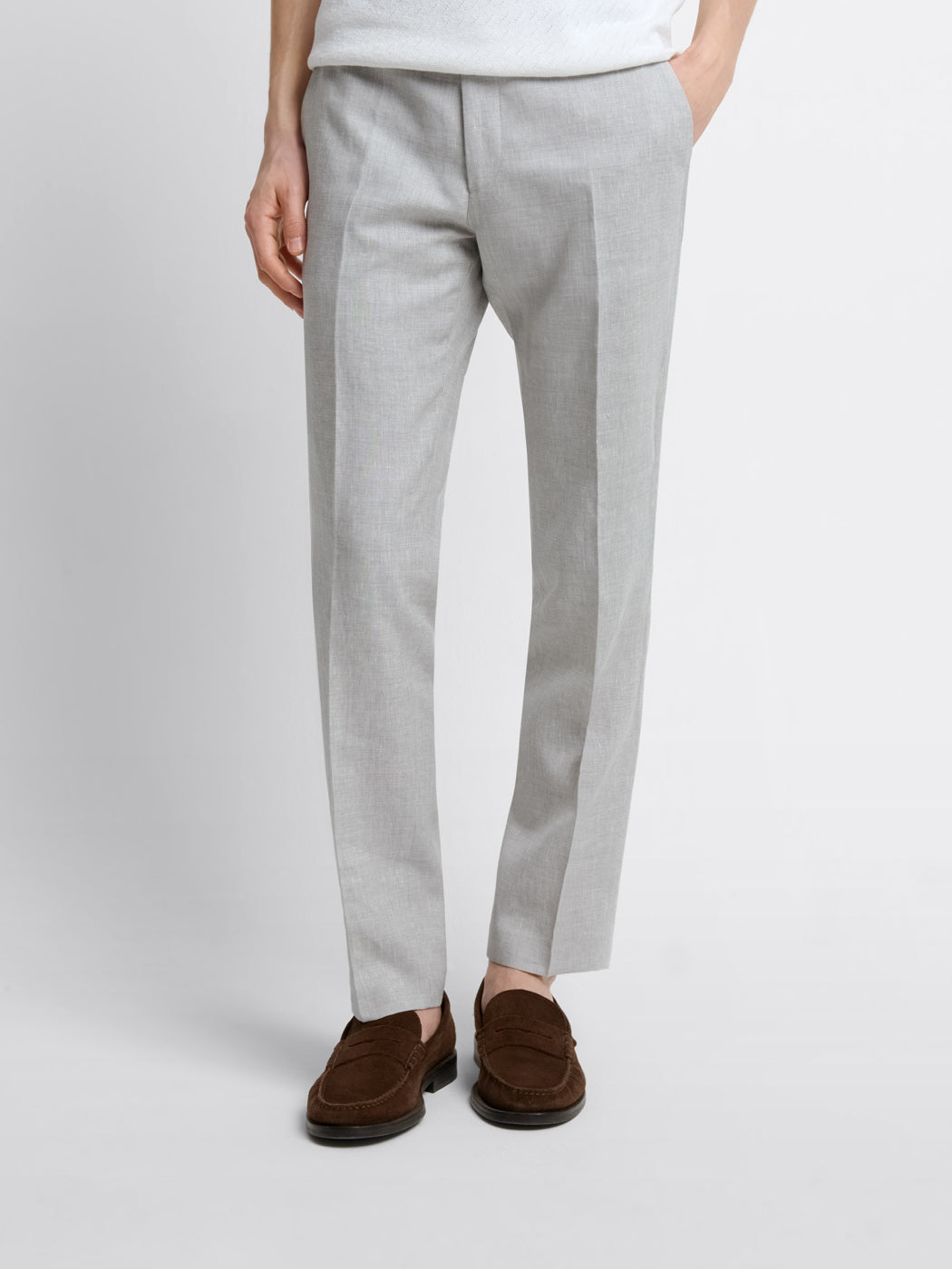Costume 2 pièces slim premium gris clair en édition limitée
