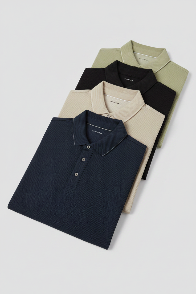 Polos empilés – couleurs distinctes