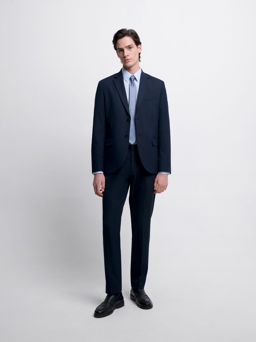 Costume 2 pièces slim bistretch bleu